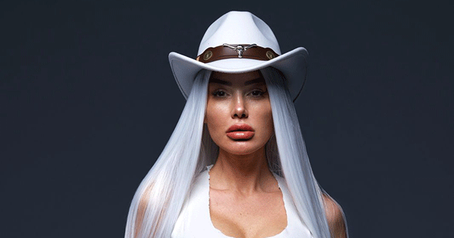 Petek Dinçöz'den kovboy pozları 